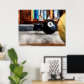 Shooting voor de acht bal poster (Thuiskantoor)