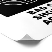 Shootnauwkeurigheid Funny Poster (Hoek)