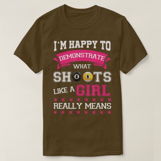 Shoots als een meisjespoel t-shirt (Design voorkant)