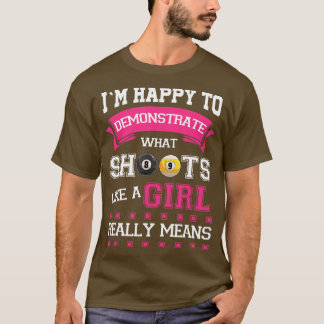 Shoots als een meisjespoel t-shirt