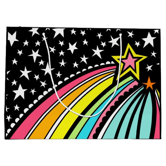 Shoots Star Comet Fireball Gift Bag Groot Cadeauzakje (Achterkant)