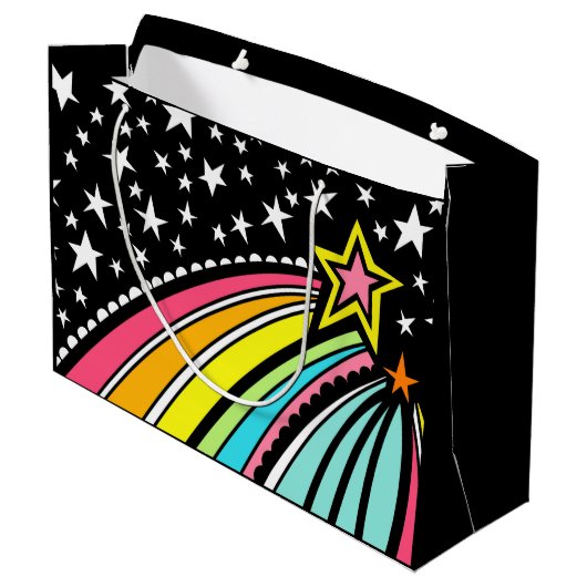 Shoots Star Comet Fireball Gift Bag Groot Cadeauzakje (Achterkant Gekanteld)