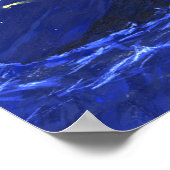 Shootschilderij van de Night Sky Ocean Cliff Star  Poster (Hoek)