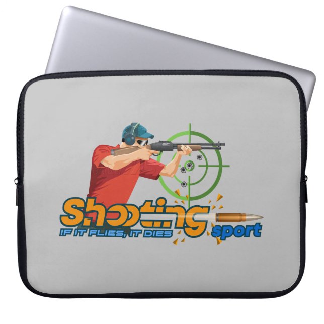 Shootsport | 15-inch laptophoes laptop sleeve (Voorkant)