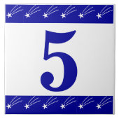 Shootstars Nummer stapel Tegeltje (Voorkant)