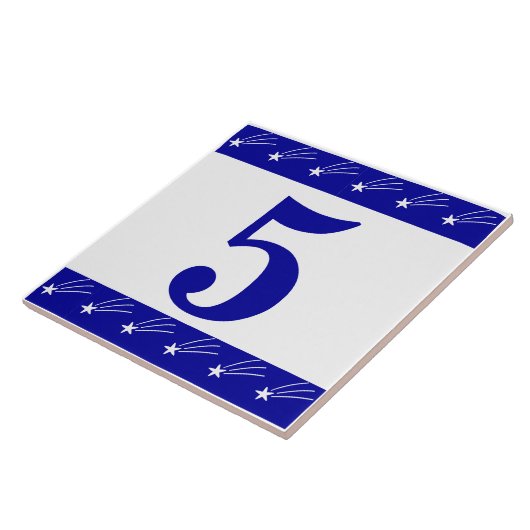 Shootstars Nummer stapel Tegeltje (Zijkant)