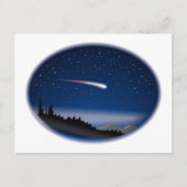 Shootster boven het nachtlandschap briefkaart (Voorkant)