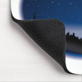 Shootster boven het nachtlandschap muismat (Hoek)