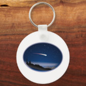 Shootster boven het nachtlandschap sleutelhanger (Voorkant)