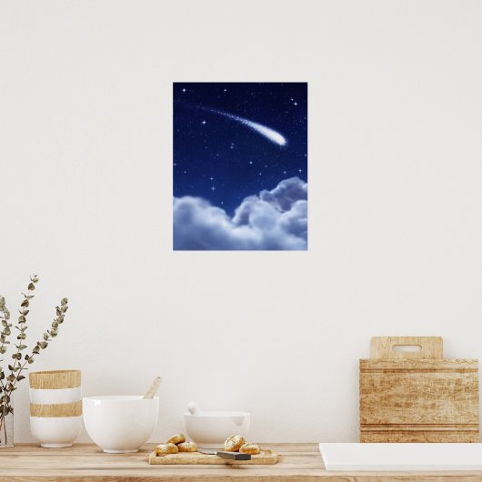 Shootster boven wolken Poster (Keuken)