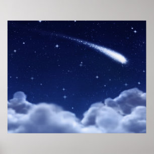 Shootster boven wolken Poster - Horizontaal