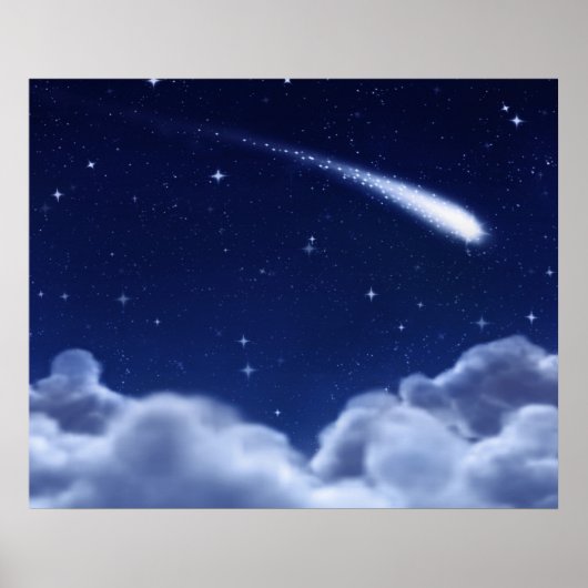 Shootster boven wolken Poster - Horizontaal (Voorkant)