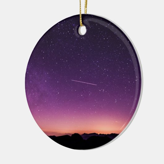 Shootster in de lucht keramisch ornament (Links)