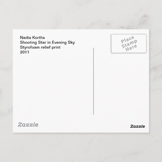 Shootster in Evening Sky Briefkaart (Achterkant)