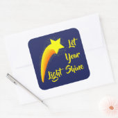 Shootster "Laat je licht schijnen" Vierkante Sticker (Envelop)