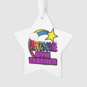 Shootster Rainbow Geweldige Gym Teacher Ornament (voorkant)
