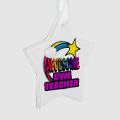 Shootster Rainbow Geweldige Gym Teacher Ornament (voorkant)