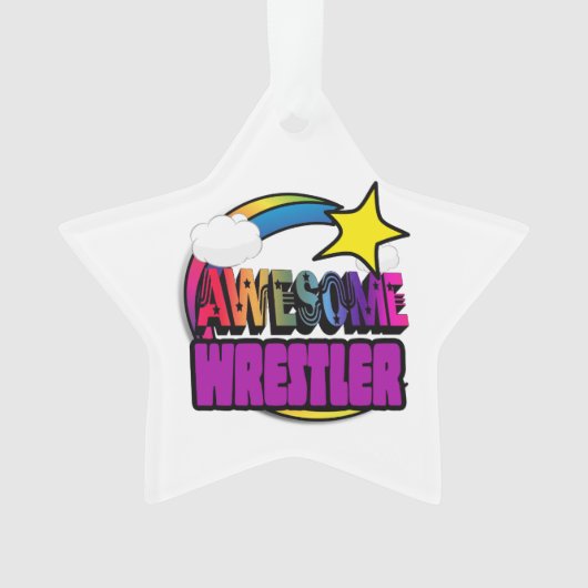 Shootster Rainbow Geweldige Wrestler Ornament (voorkant)