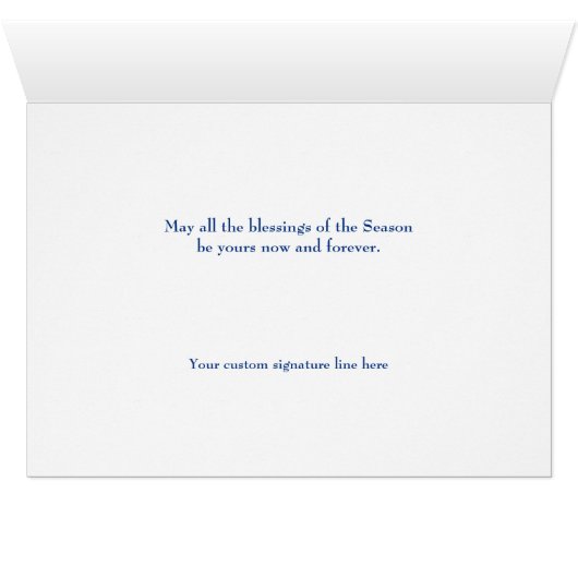 Shootster Silver Cross-kerstkaart (Binenzijde Horizontaal (Onderkant))