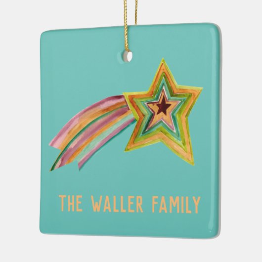 Shootster-Waterverf AANPASSEN IT-reeks Keramisch Ornament (Links)