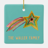 Shootster-Waterverf AANPASSEN IT-reeks Keramisch Ornament (Achterkant)