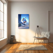 【SHOP限定イラスト】スケボーJKポスター Poster|寿司娘 GenerativeAI Foto Afdruk