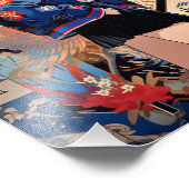 【SHOP限定イラスト】和柄JKポスター|寿司娘 GenerativeAI Foto Afdruk (Hoek)