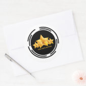 Shop accessoires Vijfsterren Diensten Ronde Sticker (Envelop)