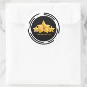 Shop accessoires Vijfsterren Diensten Ronde Sticker (Tas)
