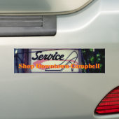 Shop Downtown Campbell Sign Bumpersticker (Op auto)
