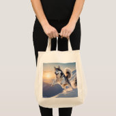 Shop duurzaam met deze Siberische Husky kruidenier Tote Bag (Voorkant (product))
