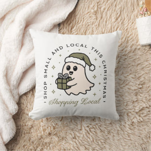 Shop klein en lokaal deze groene kerst kussen