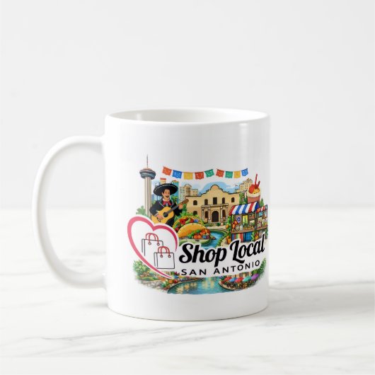 Shop Local San Antonio Mug Koffiemok (Links)