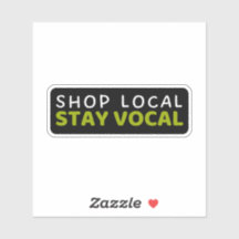 Shop Local Stay Vocal - Ondersteuning
