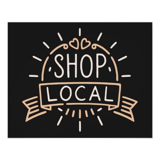 Shop lokale retro donkere academia esthetisch perfect poster (Voorkant)