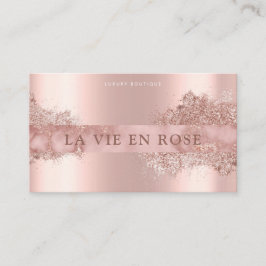 Shop Modern Elegant Glitter Roos gouden boetiek Visitekaartje