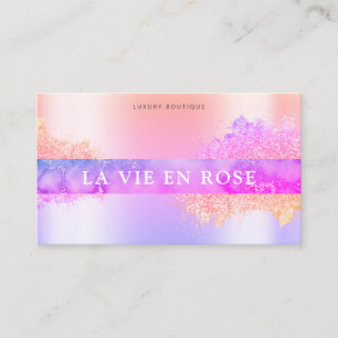 Shop Moderne Holografische Elegante Glitter boetie Visitekaartje