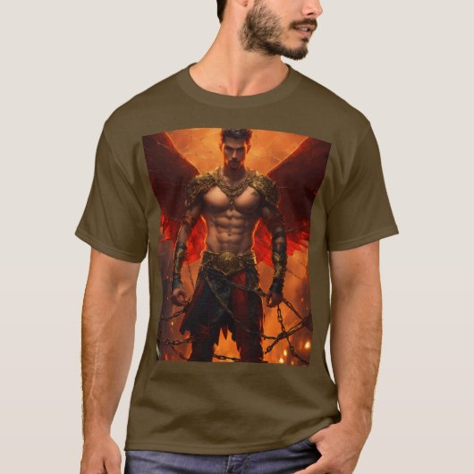 "Shop onze Evil Mannen T-Shirt Design – Donker en (Voorkant)