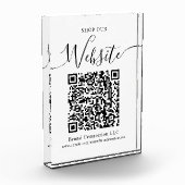 Shop onze website QR Code Bedrijfsnaam Fotoblokken (Links)