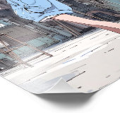 【SHOP&X限定イラスト】JKポスター｜寿司娘 GenerativeAI Foto Afdruk (Hoek)