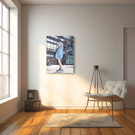 【SHOP&X限定イラスト】JKポスター｜寿司娘 GenerativeAI Foto Afdruk