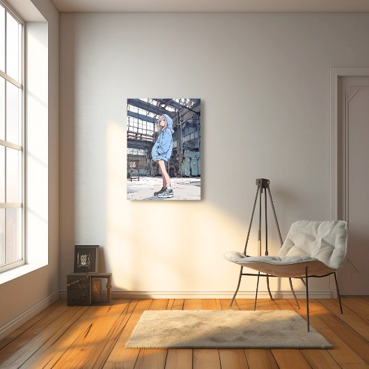 【SHOP&X限定イラスト】JKポスター｜寿司娘 GenerativeAI Foto Afdruk