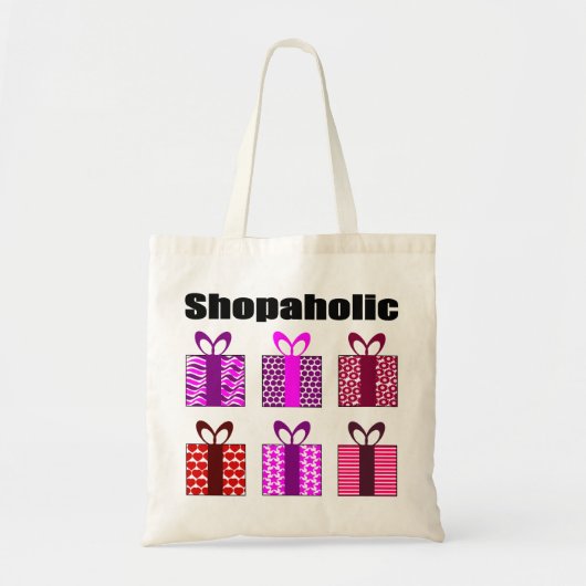 SHOPAHOLIC adicta Tote Bag (Voorkant)