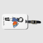 Shopaholic Bagagelabel personaliseren (Voorkant (horizontaal))