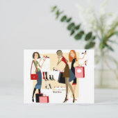 Shopaholic Briefkaart (Staand voorkant)