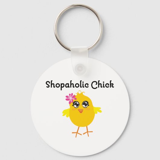 Shopaholic Chick Sleutelhanger (Voorkant)