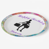 Shopaholic Glam Papieren Bordje (Gekanteld)