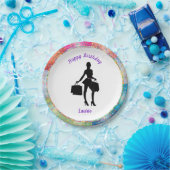 Shopaholic Glam Verjaardagspapier Borden Papieren Bordje (Feest)