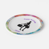 Shopaholic Glam Verjaardagspapier Borden Papieren Bordje (Gekanteld)