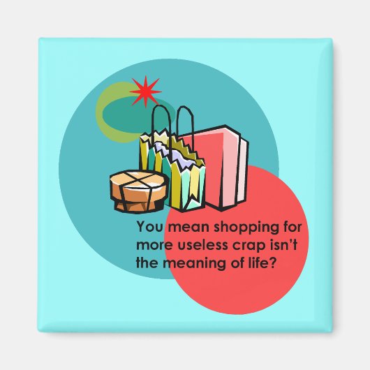 Shopaholic Magneet (Voorkant)
